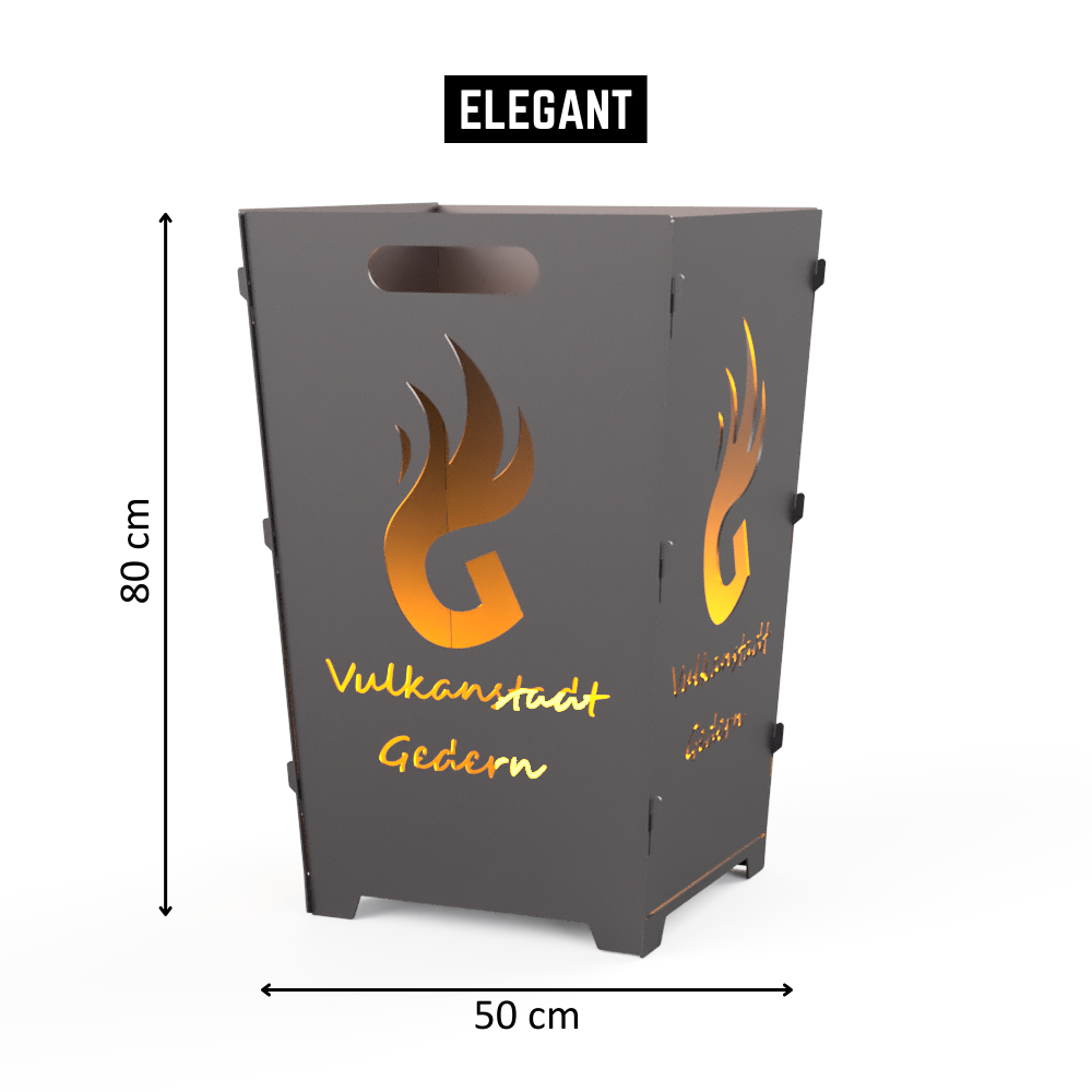 Feuertonne "Vulkanstadt Gedern"