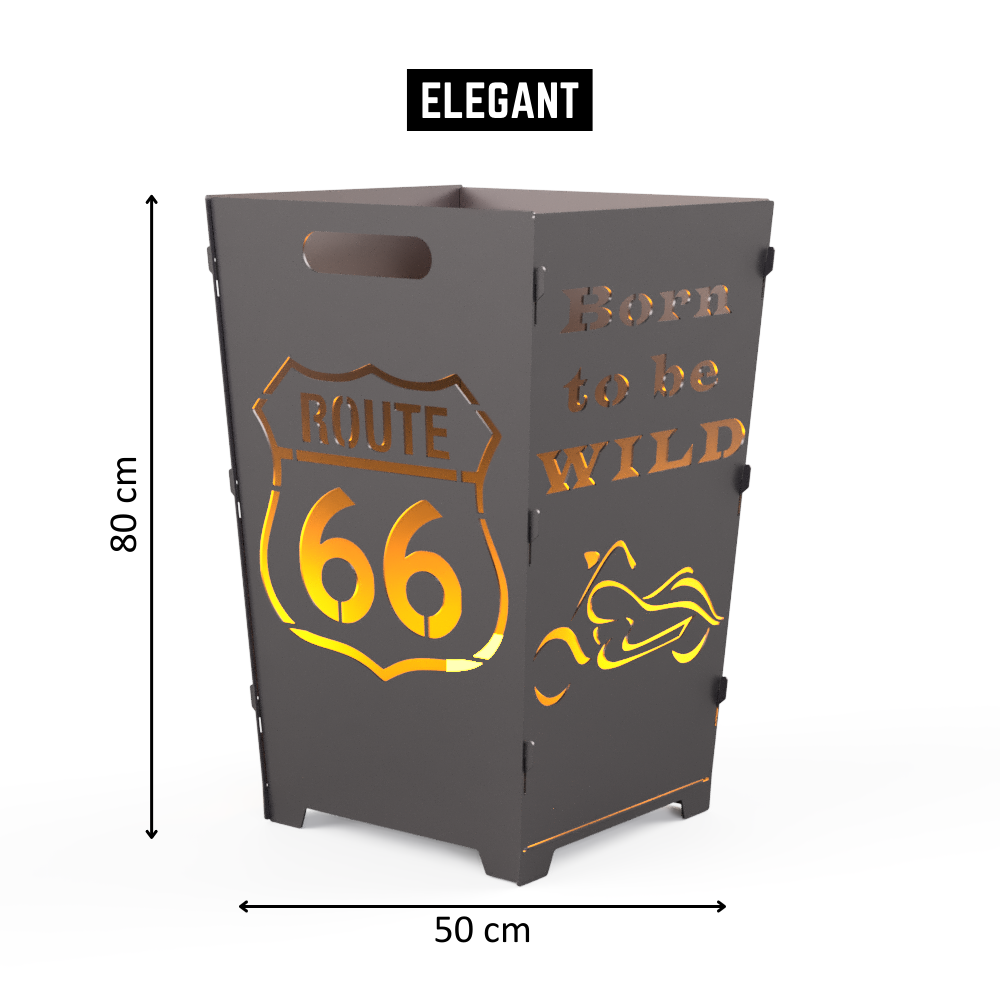 Feuertonne "Route 66 / Born to be wild"