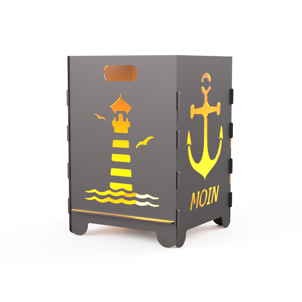 Feuertonne "Leuchtturm & Anker"