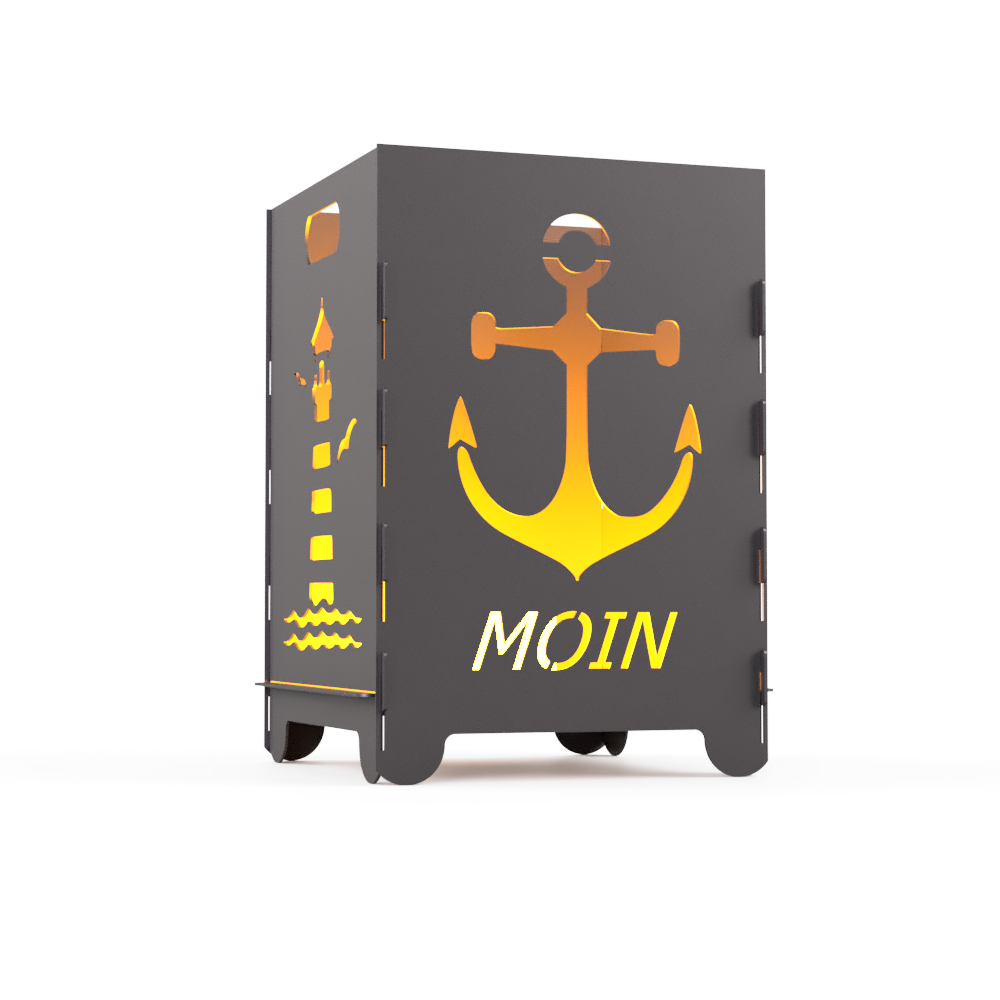 Feuertonne "Leuchtturm & Anker"