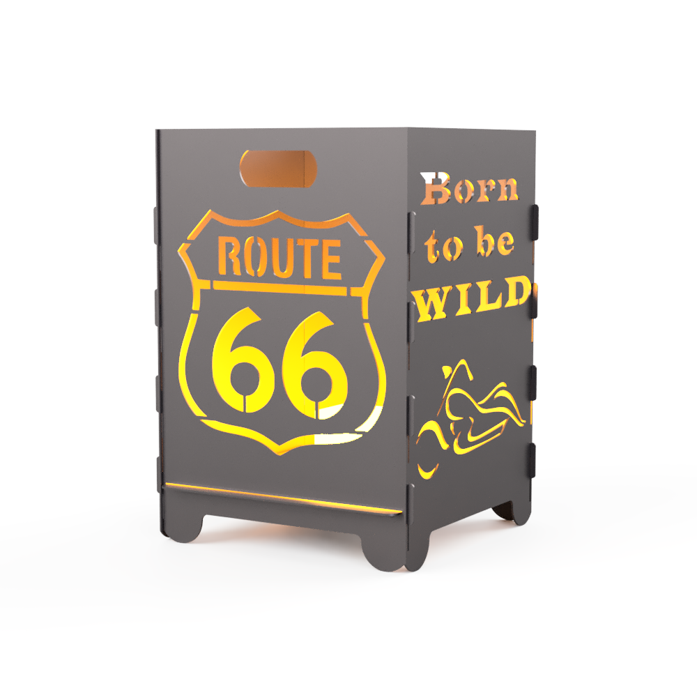 Feuertonne "Route 66 / Born to be wild"