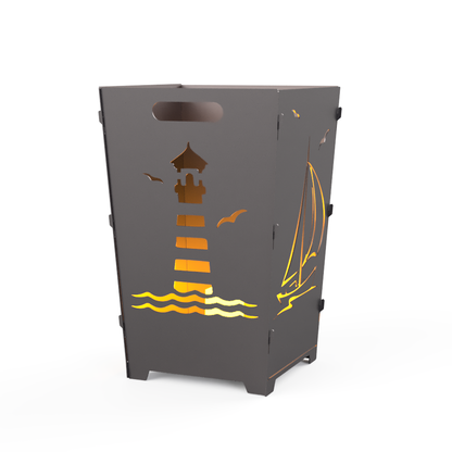 Feuertonne "Leuchtturm & Schiff"