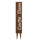 "Carpe Diem" Gartenstecker aus Metall in Edelrostoptik – Wetterfestes Gartenschild –  Stilvolle Gartendekoration im Vintage-Look